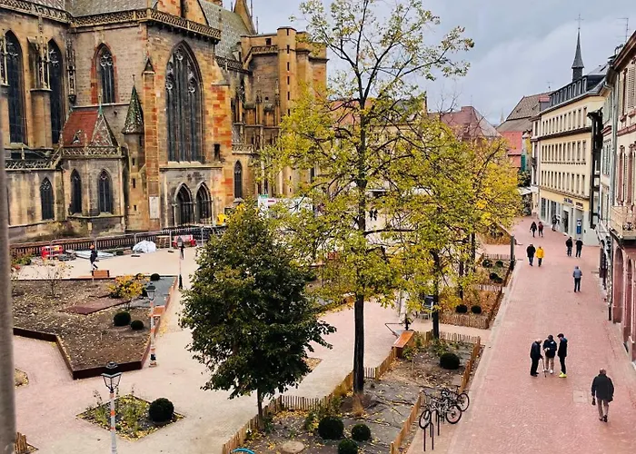 Le Cathedral View - Centre Historique - Parking Prive Gratuit Apartamento Colmar